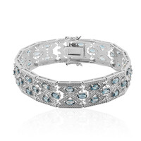 Bracciale in argento con Topazio Blu Londra