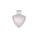 Ciondolo in argento con Quarzo Rosa (MONOSONO COLLECTION)