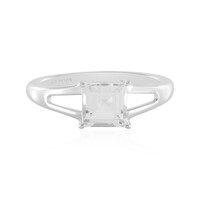 Anello in argento con Topazio Bianco