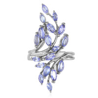 Anello in argento con Tanzanite