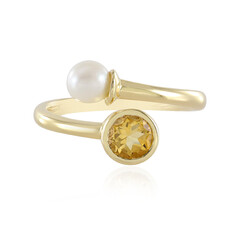 Anello in argento con Citrino