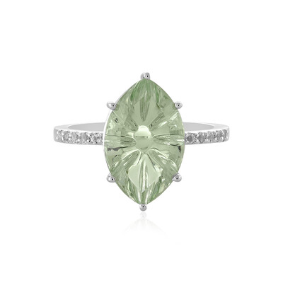 Anello in argento con Ametista Verde