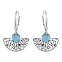 Orecchini in argento con Turchese