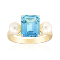 Anello in oro con Topazio Marambaia (Michelle Albala)