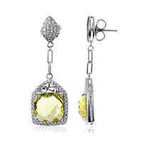 Orecchini in argento con Quarzo Ouro Verde (Dallas Prince Designs)