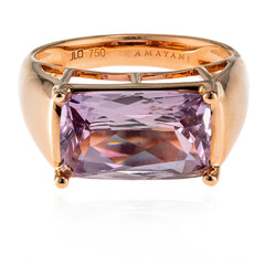 Anello in oro con Diasporo Rosa (AMAYANI)