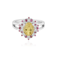Anello in argento con Berillo Giallo