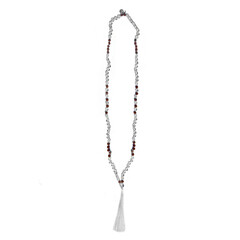 Collana in argento con Quarzo Bianco