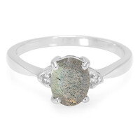 Anello in argento con Labradorite