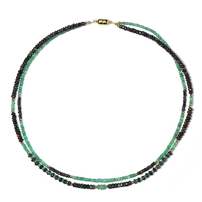 Collana in argento con Smeraldo Zambia (Riya)