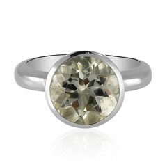 Anello in argento con Ametista Verde