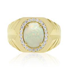Anello da uomo in oro con Opale di Welo AAA (CIRARI)