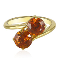 Anello in oro con Sfalerite spagnola