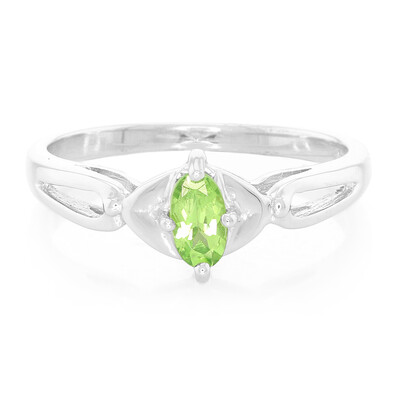 Anello in argento con Granato Menta Merelani