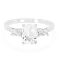 Anello in argento con Goshenite