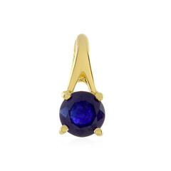 Ciondolo in argento con Zaffiro Blu del Madagascar