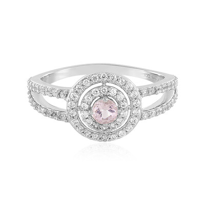Anello in argento con Morganite del Madagascar