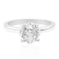 Anello in argento con Topazio Bianco