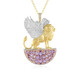 Collana in argento con Ametista (Gems en Vogue)