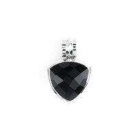 Ciondolo in argento con Onice Nero