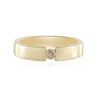 Anello in oro con Diamante Cioccolato I2