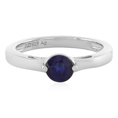 Anello in argento con Zaffiro Blu del Madagascar