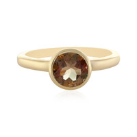 Anello in oro con Pietra del Sole dell'Oregon