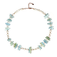 Collana in argento con Acquamarina