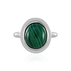 Anello in argento con Malachite