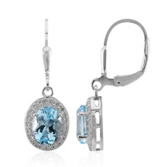 Orecchini in argento con Topazio Blu Cielo
