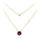Collana in oro con Granato Magenta (de Melo)