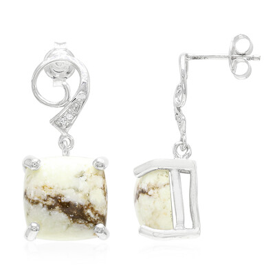 Orecchini in argento con Magnesite