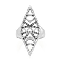 Anello in argento con Diamante Champagne