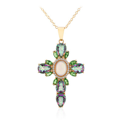 Collana in argento con Opale di Welo