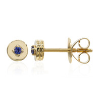 Orecchini in oro con Benitoite (Amanda Adkins)