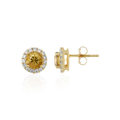 Orecchini in argento con Zircone Giallo
