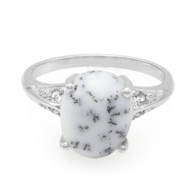 Anello in argento con Agata Dendritica