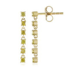 Orecchini in oro con Diamante Giallo SI2