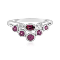 Anello in argento con Rodolite