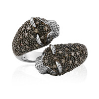 Anello in argento con Diamante Nero