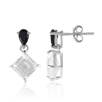 Orecchini in argento con Topazio Bianco