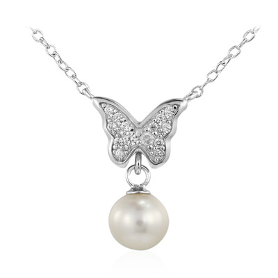 Collana in argento con Perla di Acqua Dolce