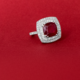 Anello in argento con Rubino del Madagascar