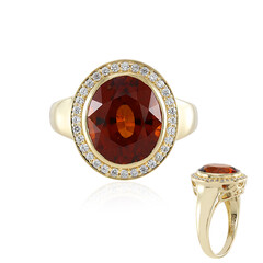Anello in oro con Granato Essonite