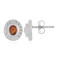Orecchini in argento con Zaffiro Tramonto