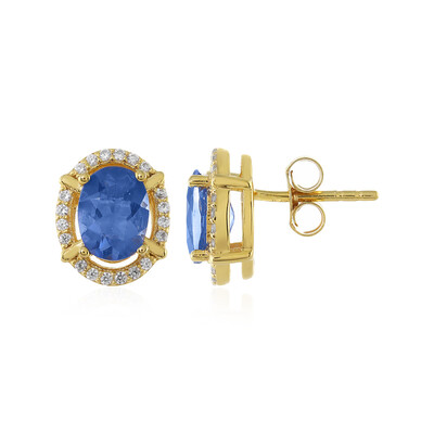 Orecchini in argento con Fluorite Cangiante