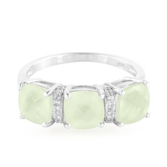 Anello in argento con Prehnite