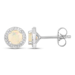 Orecchini in argento con Opale di Welo