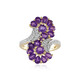 Anello in argento con Ametista Zambiana