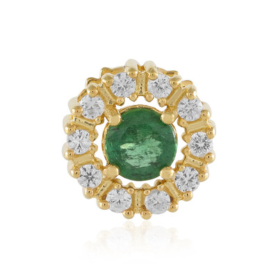 Ciondolo in argento con Apatite Verde